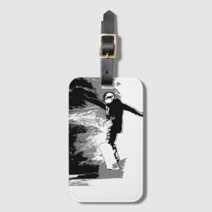 Free-riding- Snowboarder Luggage Tag