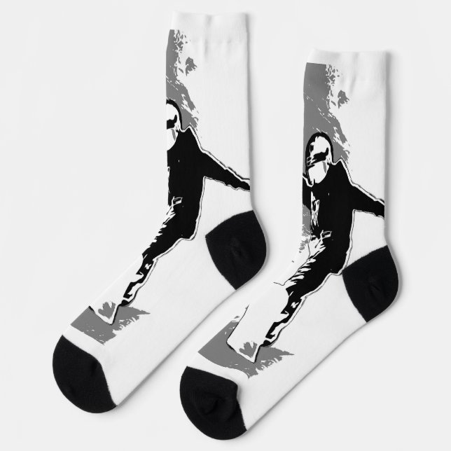 Free-riding- Snowboarder Socks (Left)