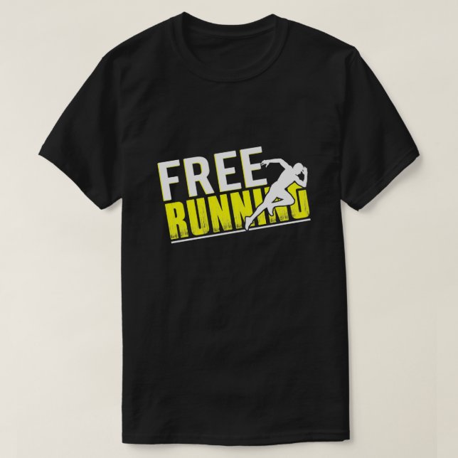 Free Running Run Free T-Shirt (Design Front)
