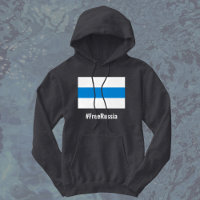 Free Russia - English - White Blue White Flag