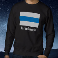 Free Russia - English - White Blue White Flag