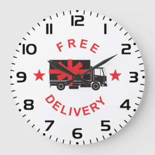 Free Shipping Delivery Truck Large Clock