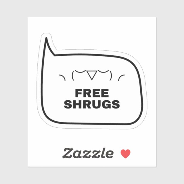 FREE SHRUGS Funny Kaomoji Japanese Emoticons 2 (Sheet)