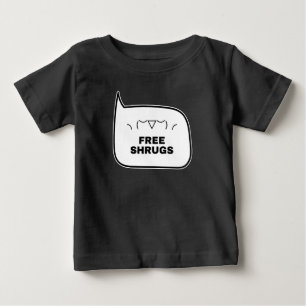 FREE SHRUGS Funny Kaomoji Japanese Emoticons 2 Baby T-Shirt