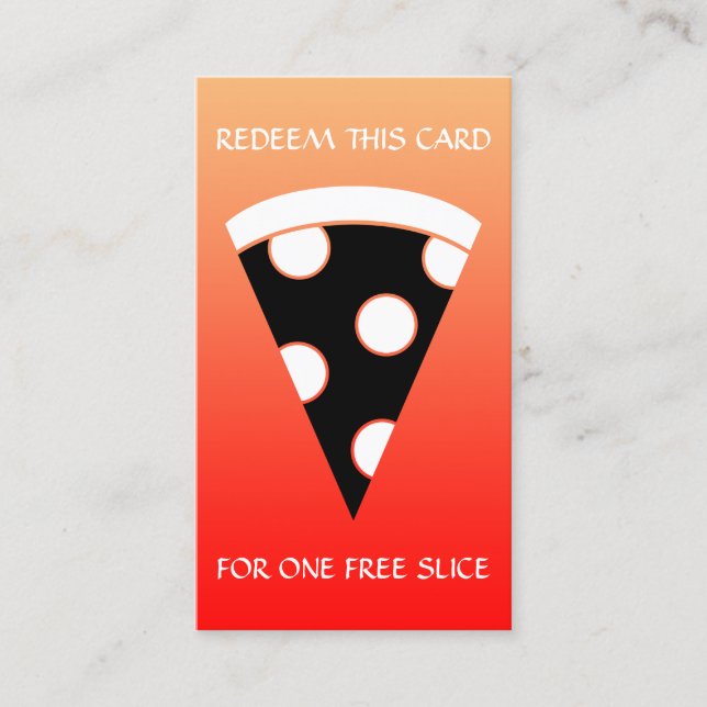 free slice of pizza coupon (Front)