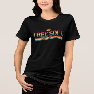 Free Soul – Retro Vintage Sunset Graphic Tee