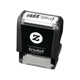 FREE SPACE! Old school to do list organisation Self-inking Stamp