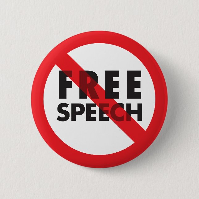 FREE SPEECH button (Front)