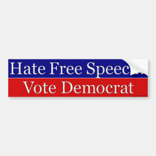 Free Speech Democrat Bumper Sticker