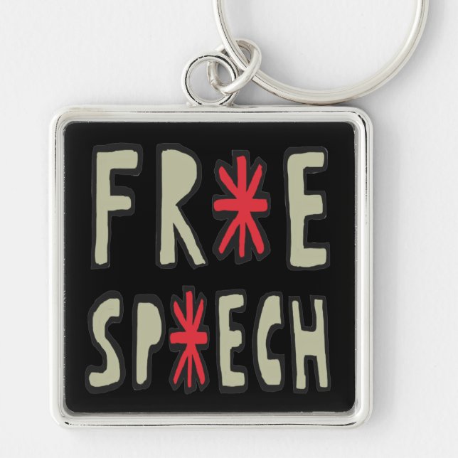 Free Speech Key Ring (Front)