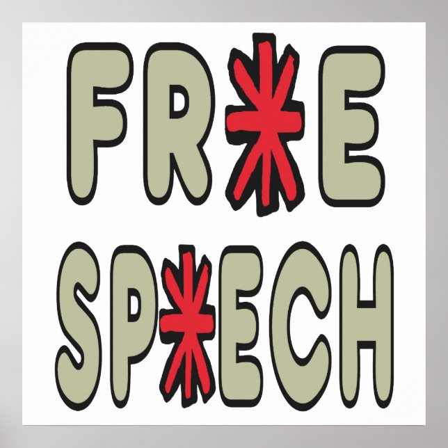 Free Speech Poster (Front)