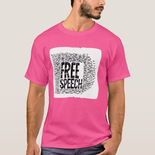 Free Speech Quote for Adults and Kids T-Shirt (Front)
