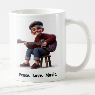 Free Spirated Senior Citizen Enjoying Life Coffee Mug