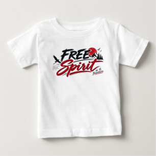 Free Spirit – Adventure Wanderer Streetwear Typogr Baby T-Shirt