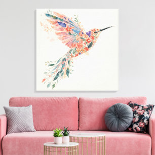 Free Spirit Bird – Watercolor Bohemian Wall Art