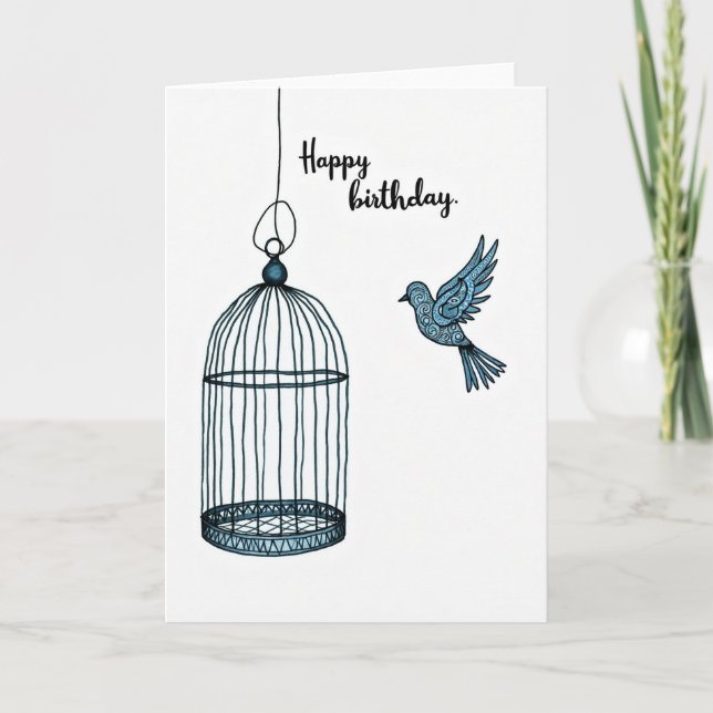 Free Spirit Birthday Card (Front)