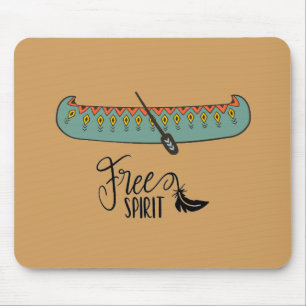Free Spirit Canoe Mouse Pad