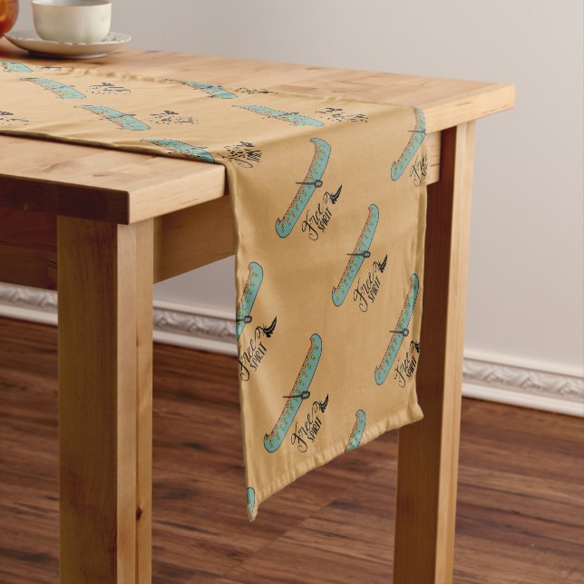 Free Spirit Canoe Short Table Runner (In Situ)