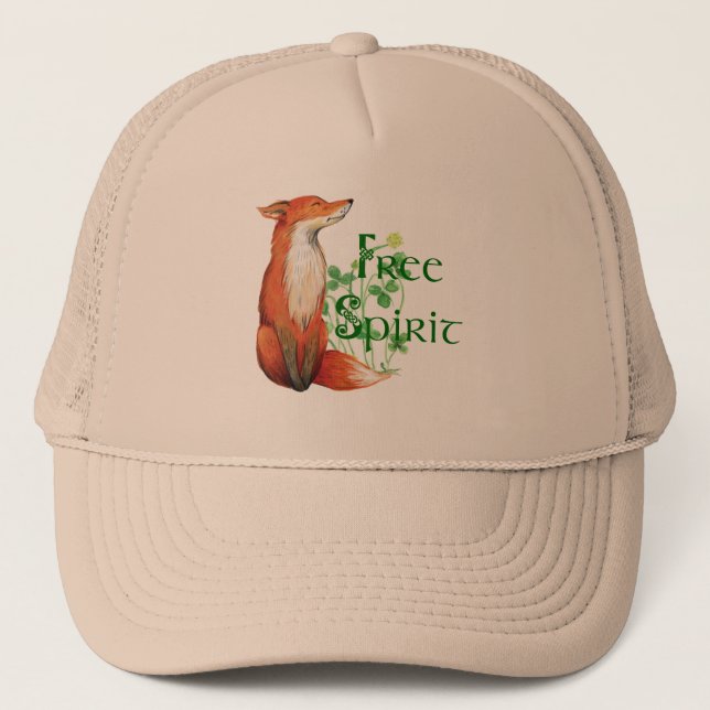 free spirit fox trucker hat (Front)