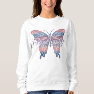 Free Spirit Mandala Butterfly Design  Sweatshirt