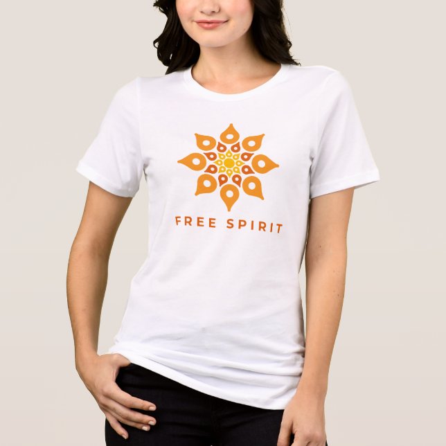 Free Spirit Mandala Tri-Blend Shirt (Front)