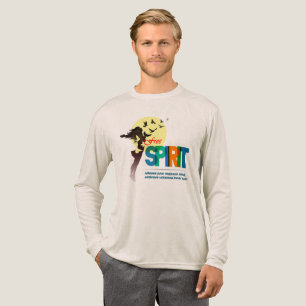 Free Spirit   Men Long Sleeve Tri-Blend Shirt