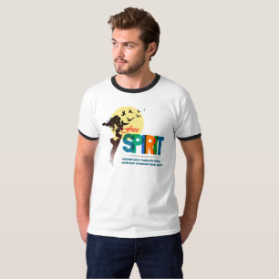 Free Spirit   Men Ringer T-Shirt
