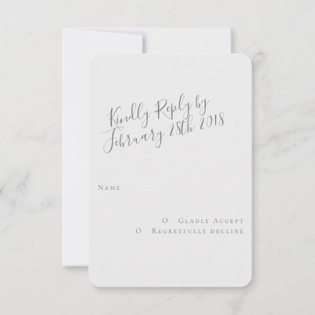 Free Spirit Modern RSVP Card (Front)
