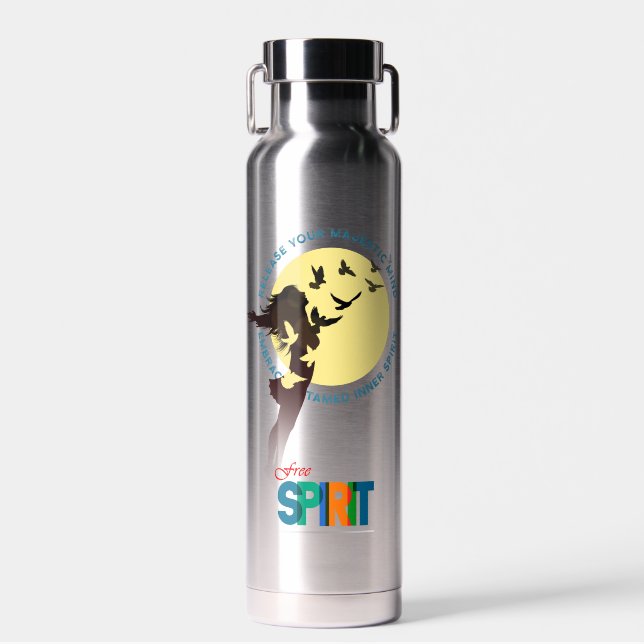 Free Spirit | Thor Copper Vacuum Insulated Water Bottle (Front)