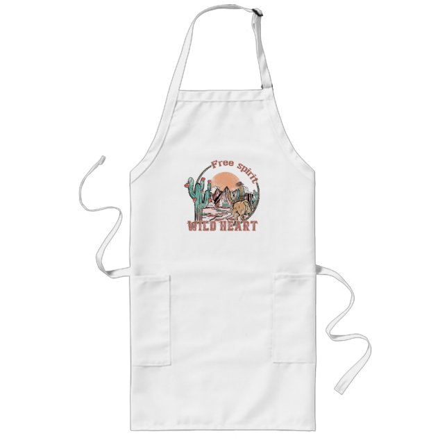 Free Spirit, Wild Heart Long Apron (Front)