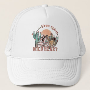 Free Spirit, Wild Heart Western Country Trucker Hat