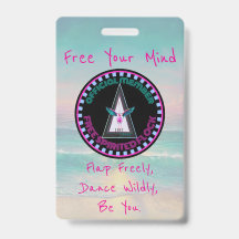 Free Spirited Flock Badge, Free Your Mind