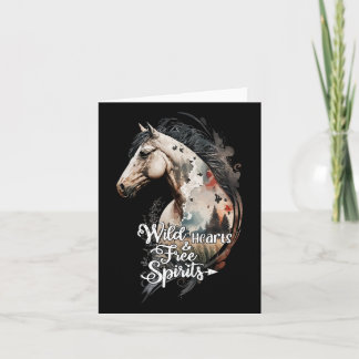 Free Spirits Horse Girl Equestrian Horses Horseck  Card