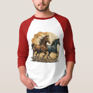 Free Spirits Run Wild & rider lovers. T-Shirt