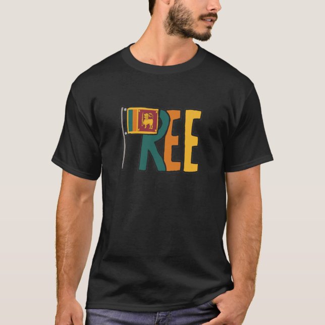 Free Sri Lanka T-Shirt (Front)