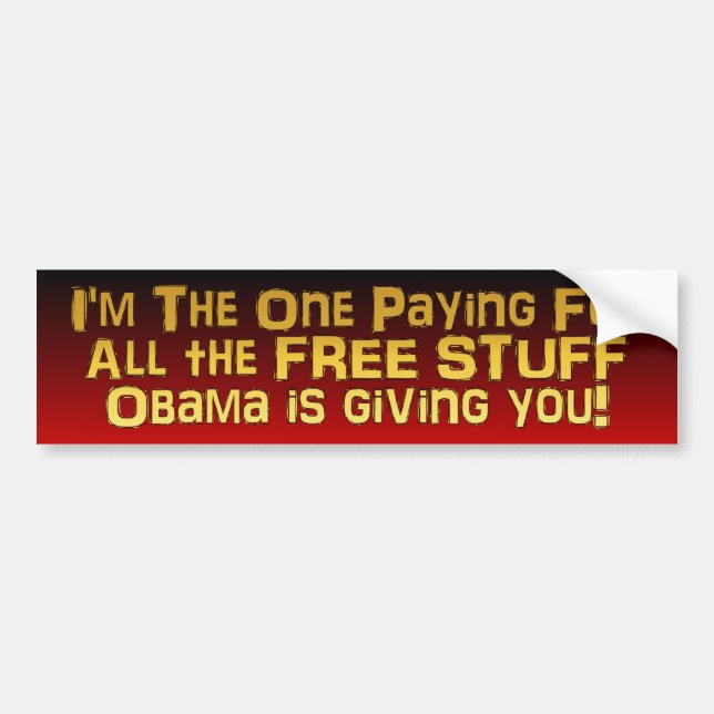 FREE STUFF! - Anti Obama Bumper Sticker (Front)