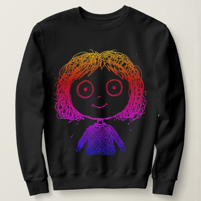 Free-Style Character - Color Gradient Sweatshirt (Design Front)
