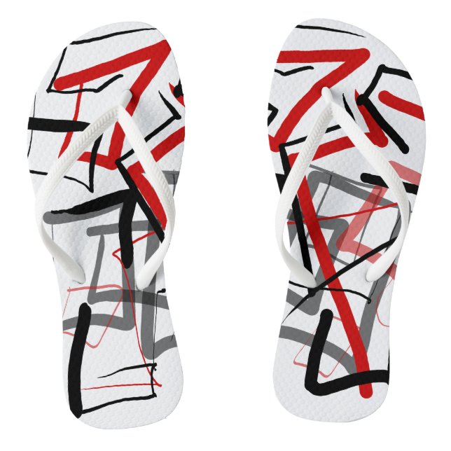 Free style zig-zag jandals (Footbed)