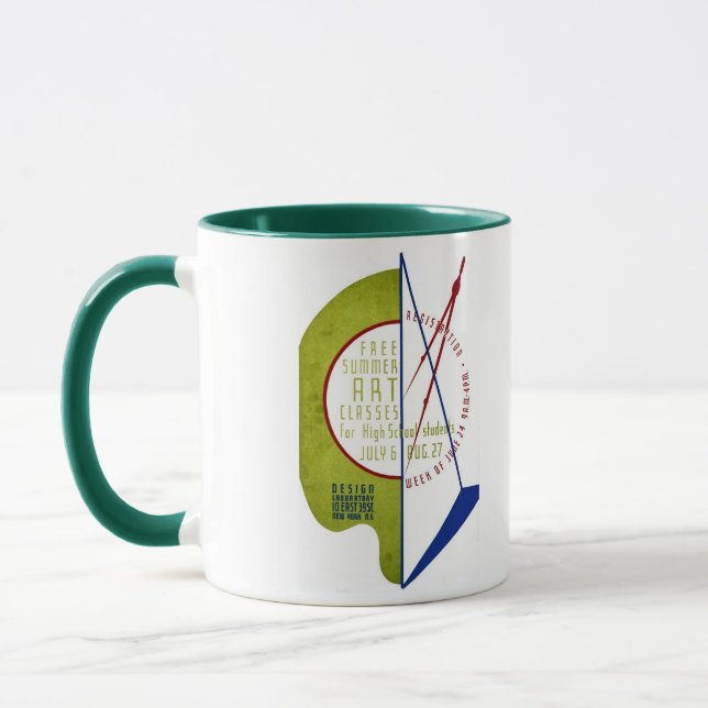 Free Summer Art Classes - WPA Poster - Mug (Left)