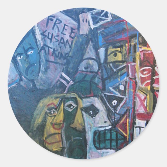 FREE SUSAN ATKINS CLASSIC ROUND STICKER (Front)