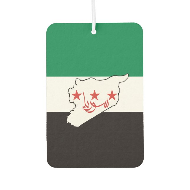 Free Syria سورية حرة Car Air Freshener (Front)