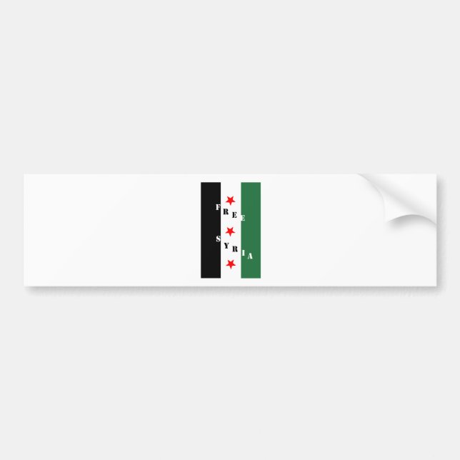 Free Syria Bumper Sticker (Front)