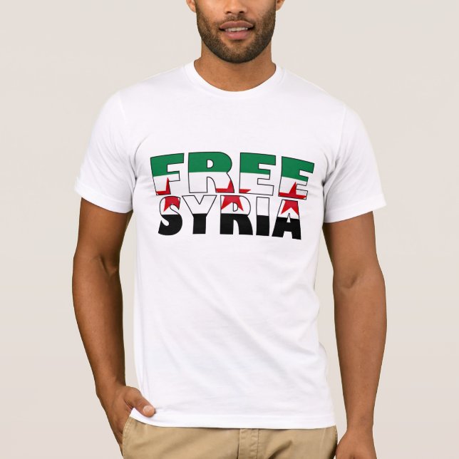 Free Syria Men's Tee (Front)