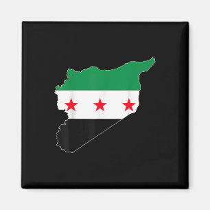 Free Syria Proud Vintage Syrian Flag Heart Map Sou Magnet
