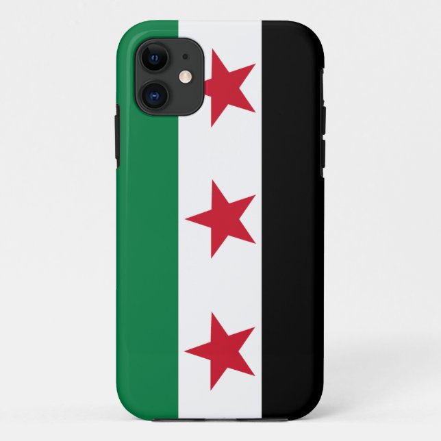 Free Syria Syrian Revolution Flag IPhone case (Back)
