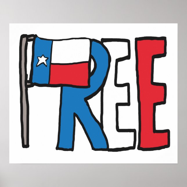 Free Texas Texit Poster (Front)