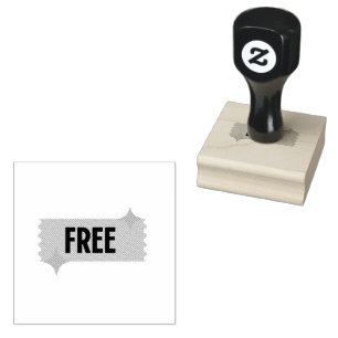 FREE Text Name Boost Promotional Impact Jet Black  Rubber Stamp