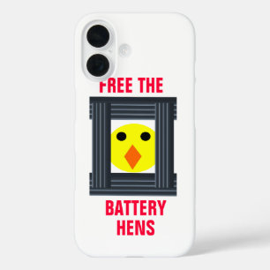 Free the Battery Hens iPhone 16 Case