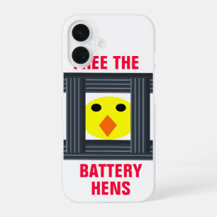 Free the Battery Hens iPhone 16 Case