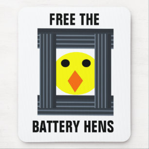 Free The Battery Hens Mousepad
